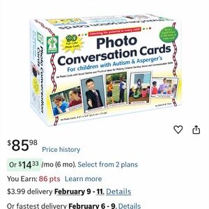Photo Conversation Cards for Children with Autism & Asperger’s